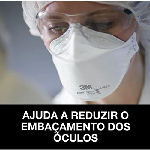 Máscara 3M Aura 9320 +Br Respirador Sem Válvula - 3M Lacrado - Embalado Individualmente cada Máscara