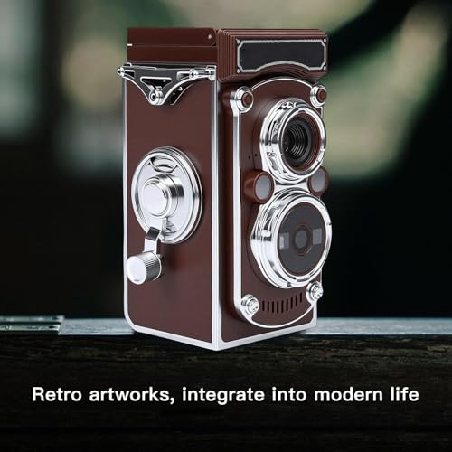 Image of Vintage Digital lK 019 Camera Portable TLR Retro Digital Camera with 2 7K HD Video 24MP Autofocus Manual Joystick for Beginners Teens Adults