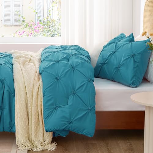 Image of BEDELITE King Comforter Set Teal,Lightweight & Soft Comforter