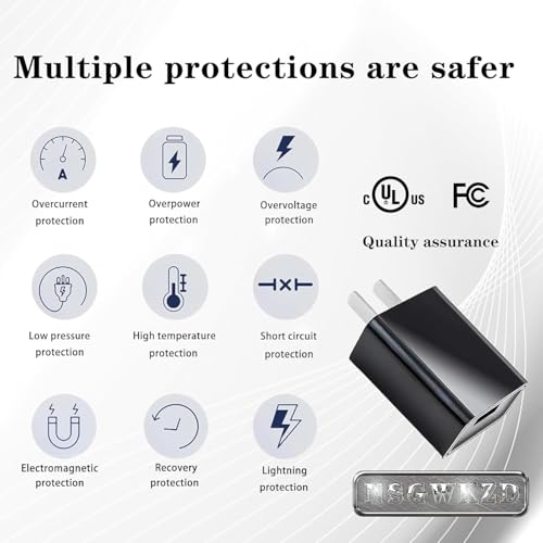 GB70 Charger fit for NOCO Battery GB40 GB30 GB20 Boost Jump Starter Micro USB Charging Cable Wall Charger Power Adapter