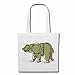 Reifen-Markt Tasche Umhängetasche GROSSER BRAUNBÄR EISBÄR BRAUNBÄR TEDDYBÄR BÄR BÄREN Einkaufstasche Schulbeutel Turnbeutel in Weiß