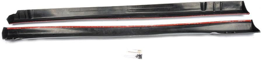 Side Skirt fits for VW Golf 6 2010-2013 Extension Rocker Pannel Apron Unpainted Gray Primer PU Skirts