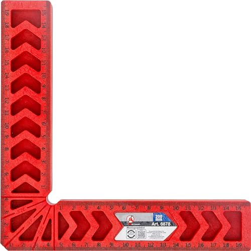 BGS Diy 6878 | Montagewinkel | Fiberglas | 200 mm | Anschlagwinkel/Universal-Winkel