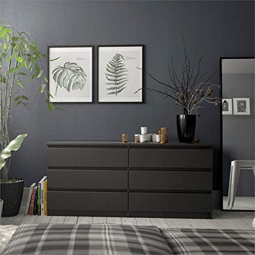 Tvilum Scottsdale 6 Drawer Double Dresser, Coffee #TOP1