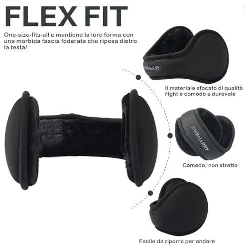 اغطية اذن شتوية للرجال والنساء قابلة للتعديل من دويناري مكونة من قطعتين