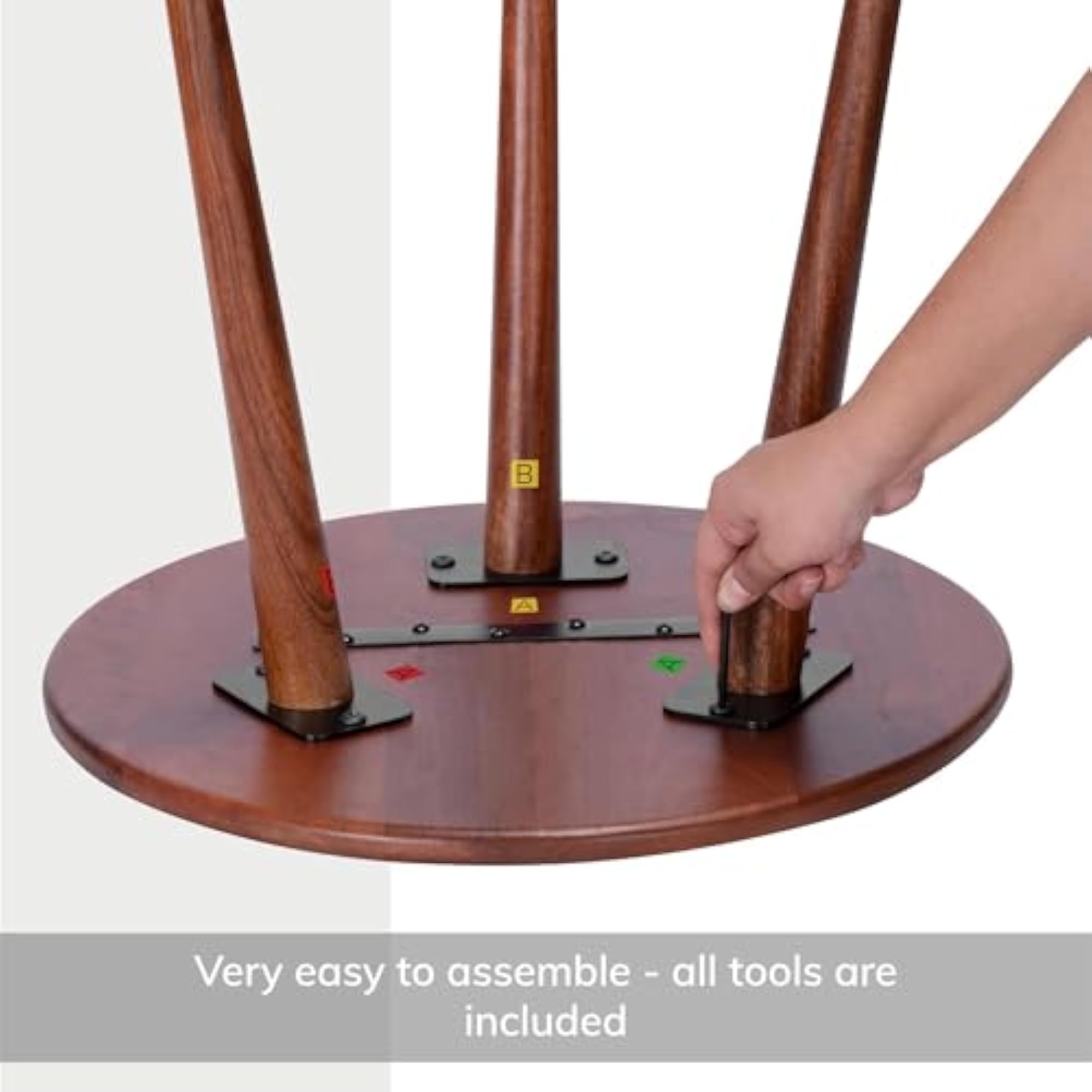 Hand-Crafted Solid Wood Konak End Table