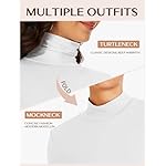 Womens Long Sleeve Turtleneck T-Shirts Mock Neck Underwear Fall Winter Fashion Base Layer Casual Lightweight Soft Tops - Image 4