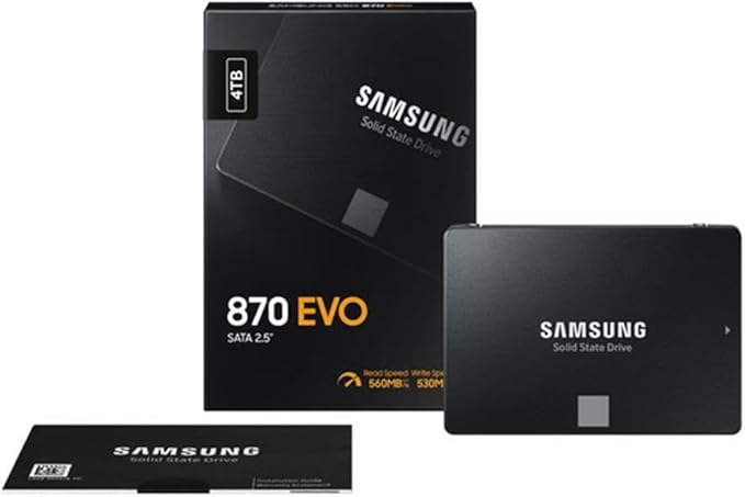Samsung 870 EVO 4TB SATA 6.35 cm (2.5") Internal Solid State Drive (SSD) (MZ-77E4T0)