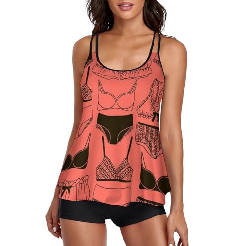 Robe de plage tankini avec short de garçon idéal pour vos journées ensoleillées