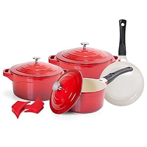 Jogo de 4 Panelas Antiaderentes Premier Vermelho Le Cook