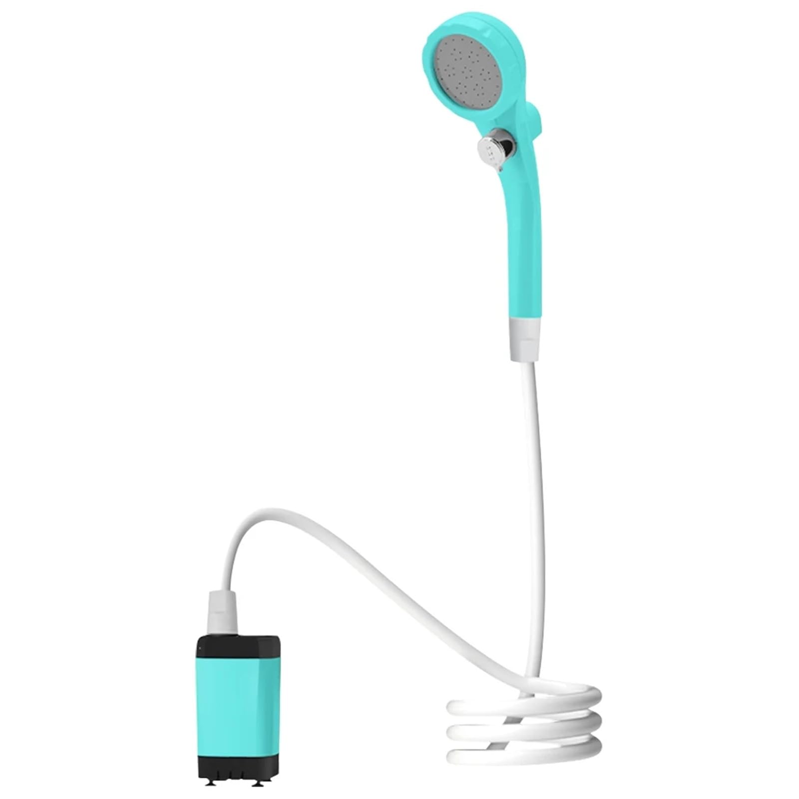 GZLMMY Portable Camping Shower Pump for Traveling: Water Pump with 6000mA Rechargeable Battery & Bucket for Family Camping Trip (Blue)