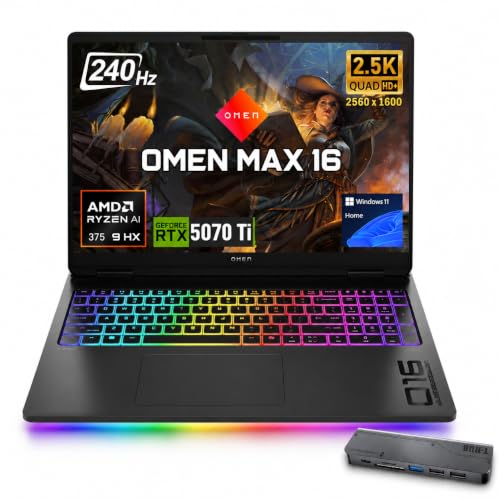 HP OMEN 16 MAX RTX 5070 Ti AMD Ryzen AI 9 HX 375 QHD+ �Q�[�~���O�m�[�g�p�\�R���B