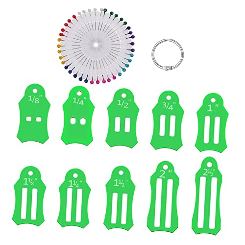 SEWACC 1 Set Tape Maker Quilling Tool Fabric Sewing Maker Ruler Bias Tape Sewing Maker Kit Fabric Bias Tape Tool Adhesive Bias Tape Home Tools DIY Quilting Tool Manual Ribbon Plastic