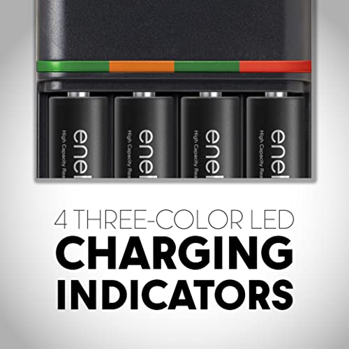 Panasonic Bq-Cc55Ksbha Advanced Eneloop Pro Rechargeable Battery 4 Hour Quick Charger With 4 Led Charge Indicator Lights, Black #TOP3