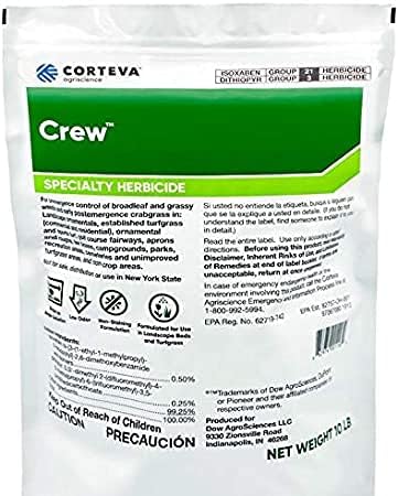 Corteva Crew Specialty Herbicide, 10 LB BAG, Granules, Broad-spectrum, Turfgrass, Landscape Beds, Non-crop Areas