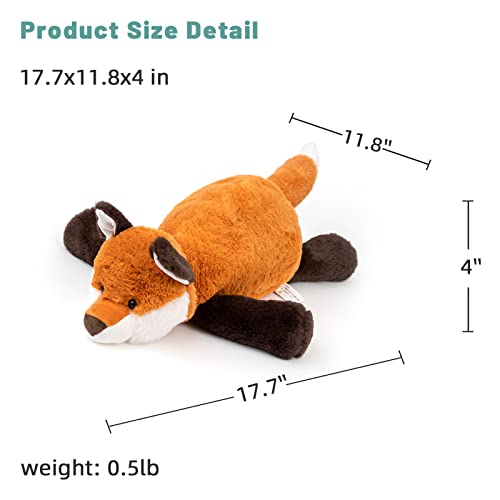 Adorlynetty Fox Stuffed Animal Pillow Soft Stuffed Fox Toy Small Fox Plush 17Inches Red Fox Stuffed Animal Plush Gift For Kids Girlfriend Birthday #TOP5