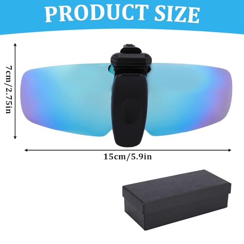 DEECOZY Men's Clip On Sunglasses, Clip Cap Sports Sunglasses, Outdoor Polarized Sun glasses, Adjustable UV400 Protection Womens Sun glasses for Cycling Fishing Traveling Hiking Climbing (Blue)4