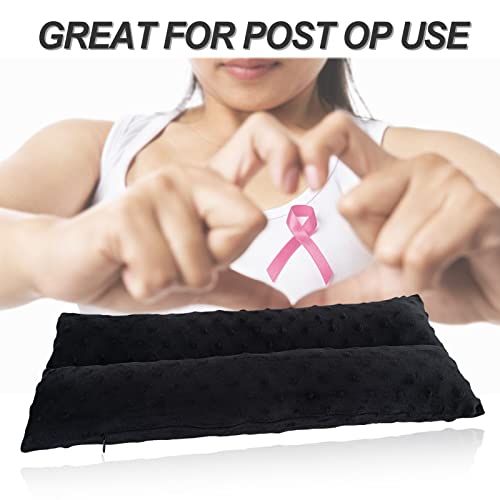 BNRendles Almofadas de cinto de segurança de mastectomia para recuperação de marcapasso, almofadas d