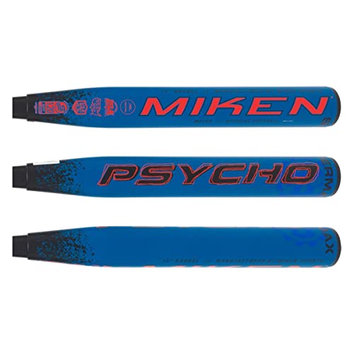 Miken Psycho 13'' Supermax Dual Stamp Slow Pitch Softball Bat: Mp13X Mp13X 34'' 26 Oz. Black,Blue,Orange #TOP2
