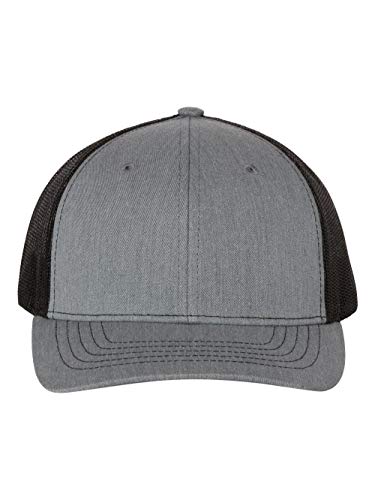 Richardson Youth Trucker Snapback Cap One Size Heather Grey/Black2