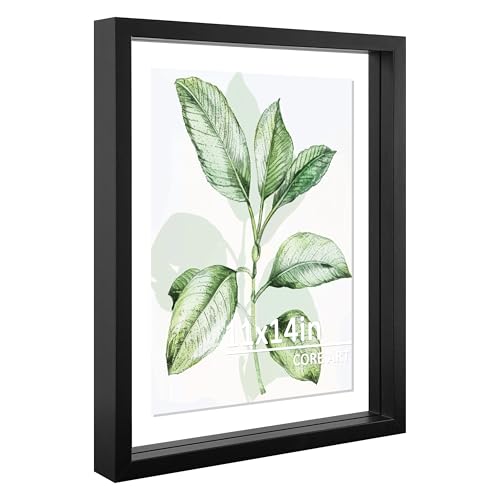 CORE ART 11x14 Floating Picture Frame, Black