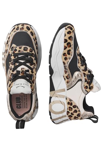 Voile Blanche Sneakers In Suede E Tessuto Tecnico, Beige-Nero- 39 - 3