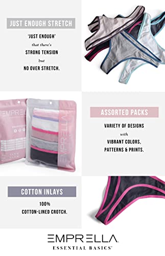 Emprella Underwear Women Thong Pack - No Show Panties, Seamless Sexy Breathable4