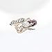 HSQYJ Dragon Ring Devil Tail Arrows Enamel Crystal Rings Gothic Dragon Engagement Anniversary Party Statement Rings Simple Fashion Creative Jewelry for Women Men Gift Plated Rose Gold (9)