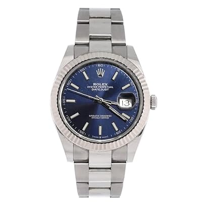 Rolex, Pre-Loved Oyster Perpetual Datejust Automatic Watch Stainless Steel and White Gold 41