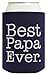 Can Drink Coolers for Best Papa Ever Grandpa Gift 2 Pack Can Coolies Drink Coolers Navy