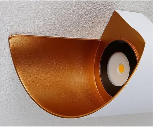 Apliques de pared de aluminio de diseño moderno e impermeables con iluminación LED cálida 6