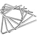 ZEONHAK 10 Pack Triangle Instrument, 4, 5, 6, 7, 8 inch Musical Triangle Percussion Instrument with Striker, Triangle Hand Percussion Instrument