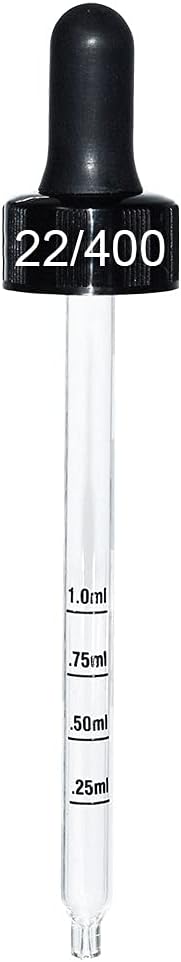 (Pack of 12) 4 oz. Amber Boston Round with Black Graduated Glass Dropper : Industrial & Scientific