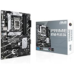 Asus Prime B760-PLUS D4 - Placa Base ATX Intel B760 LGA 1700, PCIe 5.0, Tres PCIe 4.0 M.2, DDR4, 2.5Gb Ethernet, SATA 6 Gbps, USB 3.2 Type-C Gen 2x2, Gen 1, Thunderbolt, Aura Sync