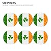 Phayah Irish Flag Pattern Lavender Scent Car Air Freshener Round Shape Card Hanging Hanging Scented Card 6 Pcs For Cars Closet Drawer #1