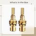 Tressify Hot And Cold Cartridge Replacement Set, Brass Valve, Include Tools, 6.9 In Long