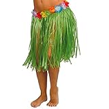 como hacer tiras hawaianas  Falda hawaiana a tiras color aleatorio para los infantes de la casa para carnaval, halloween, fiestas, celebraciones. 60 cm