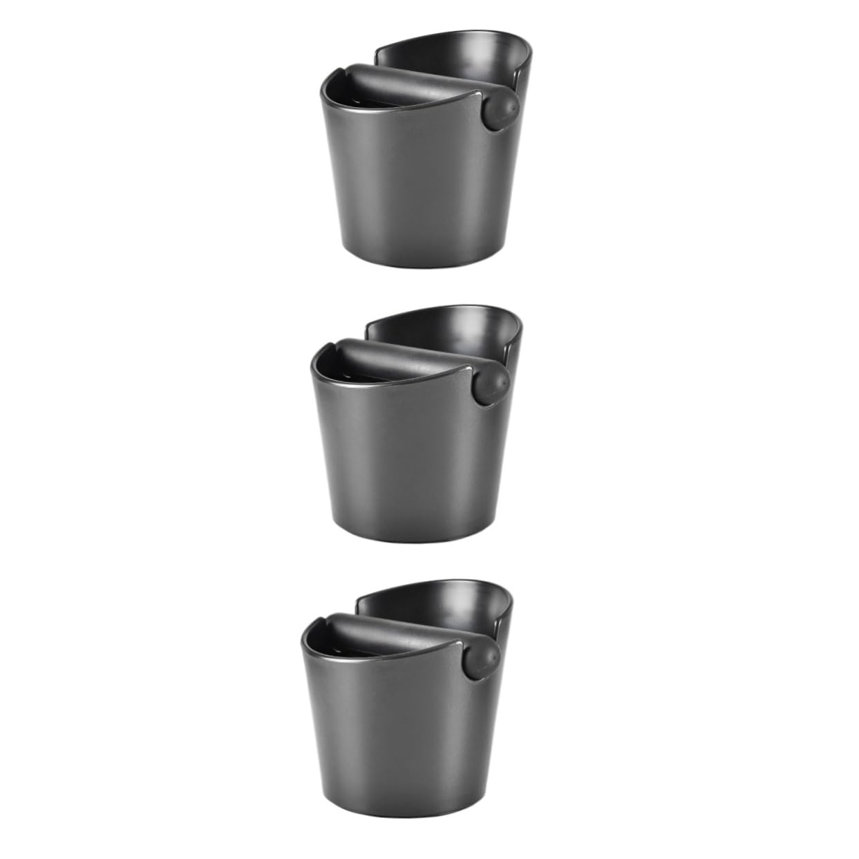 MAGICLULU 3pcs Espresso Coffee Espresso Grinds Waste Container Lip Gloss Containers Coffee Grounds Container Coffee Knock Holder Waste Bin Espresso Grinding Waster Holder Pearlescent Set