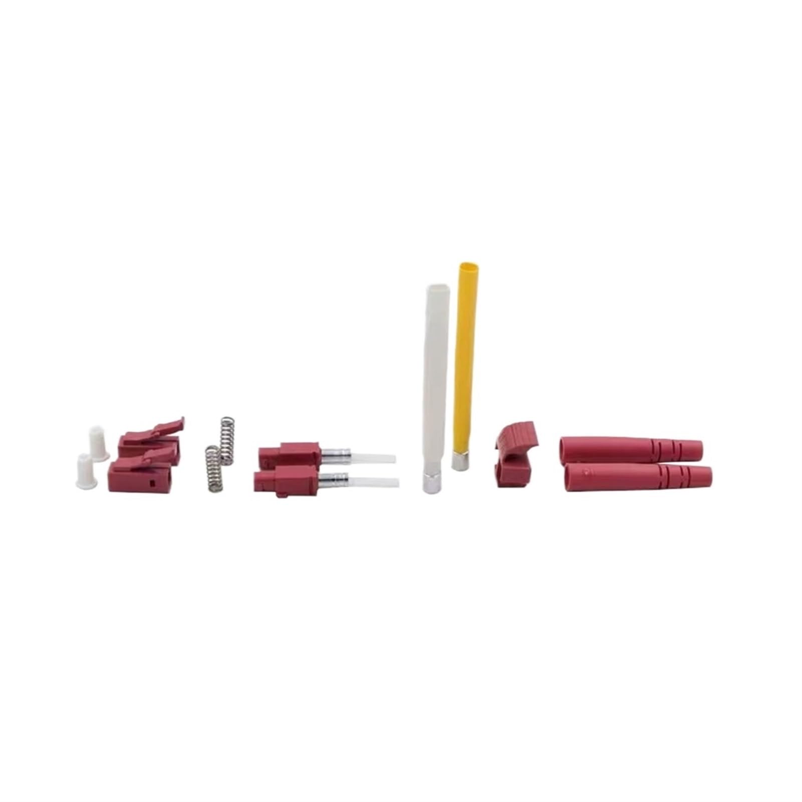 Lot de 200 connecteurs de fibre optique duplex LC/A OM3 3,0 mm 2,0 mm Dual Core SM MM LC/A partie FTTH Accessoires Virole en céramique (bleu 3.0 sans virole)