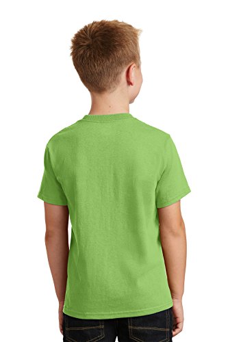 Port & Company Youth Core Cotton Tee Lime Small3