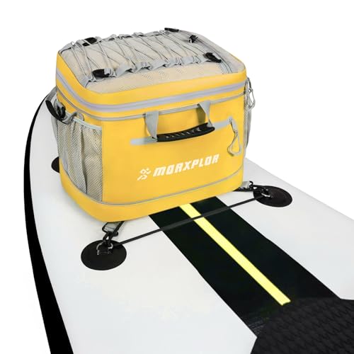 MORXPLOR Waterproof PVC Material Paddleboard Cooler Deck Bag,40 cans Sup Deck Cooler Bag,Cooler Bag for Paddleboard,Lunch Box Cooler Insulated Bag,Camping Cooler Bag,Kayak Cooler Bag