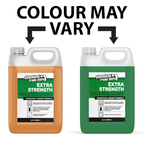Chemical Trade Store - Path & Patio Cleaner - Concentrate Outdoor Stain Remover Cleaning Treatment | Decking, Driveways, Rooftops - 2.5 Litre - 2