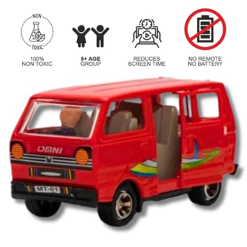 WooZee.. Maruti Van Red CAR Kids Toy with Pull-Back Action and