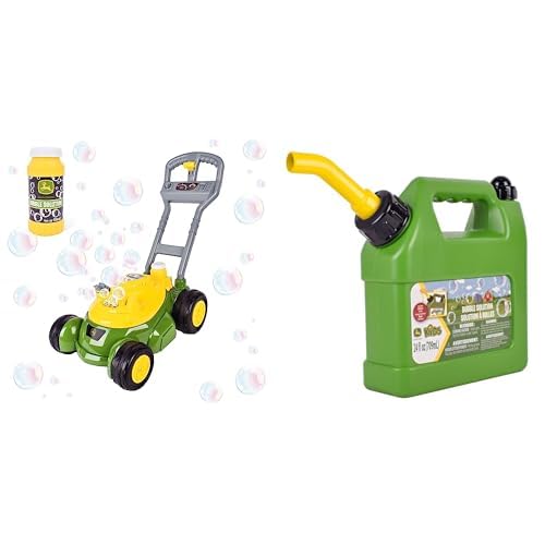 John Deere Bubble Lawn Mower for Toddlers with 24oz Bubble