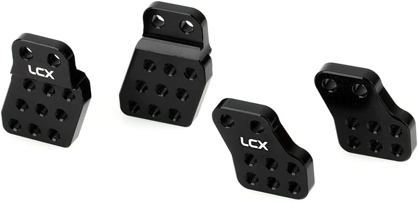 LCX Racing 1/10th RC Crawler Car Aluminum Adjustable Front Rear Shock Absorbers Bracket Shock Mount for Axial Capra Unlimited Trail Buggy UTB10, Upgrades Parts Accessories