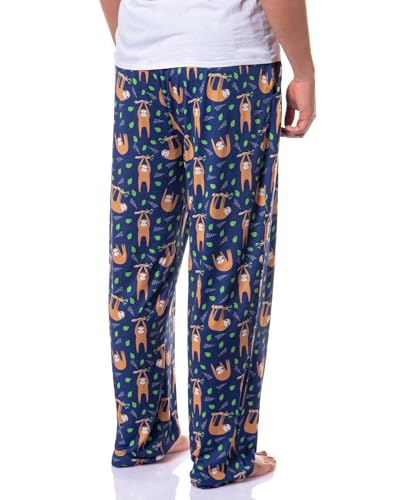PJammy Men's Sloth Animal Hanging Around Sleep Pajama Pants For Adults4