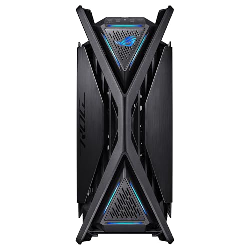 ASUS ROG Hyperion GR701 BTF Edition – Boîtier PC Gaming EATX (Support de Double radiateurs de 420 mm, 4 x vantilateurs PWM de 140 MMS, Support VGA intégré, hub Ventilateur ARGB, 2 x USB Type-C)