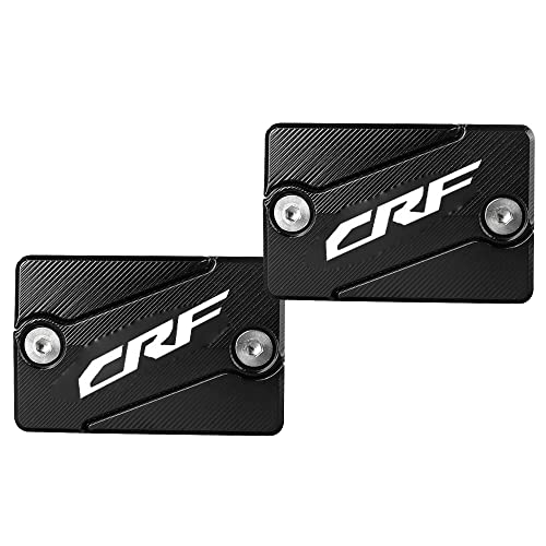 保護アクセサリー に適合するホンダ CRF 250 L CRF250L M CRF250M 2012-2017 RALLY 2017-2018モーターサイクルフロントブレーキフルードリザーバーキャップカバー用(Pair of black)