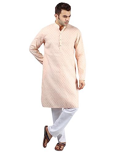 Image of Uri and MacKenzie Mens Cotton Woven Casual Kurta Pajama set
