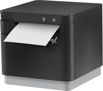 Star Micronics mC-Print3 3 Ethernet LAN / USB Thermal POS Printer with CloudPRNT, Cutter, and External Power Supply - Black